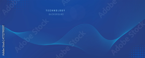Abstract vector blue technology background. EPS10 