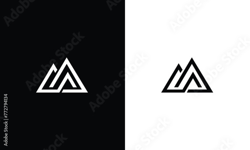 Initial Monogram Letter SA Logo Design Vector Template. SA Letter Logo Design