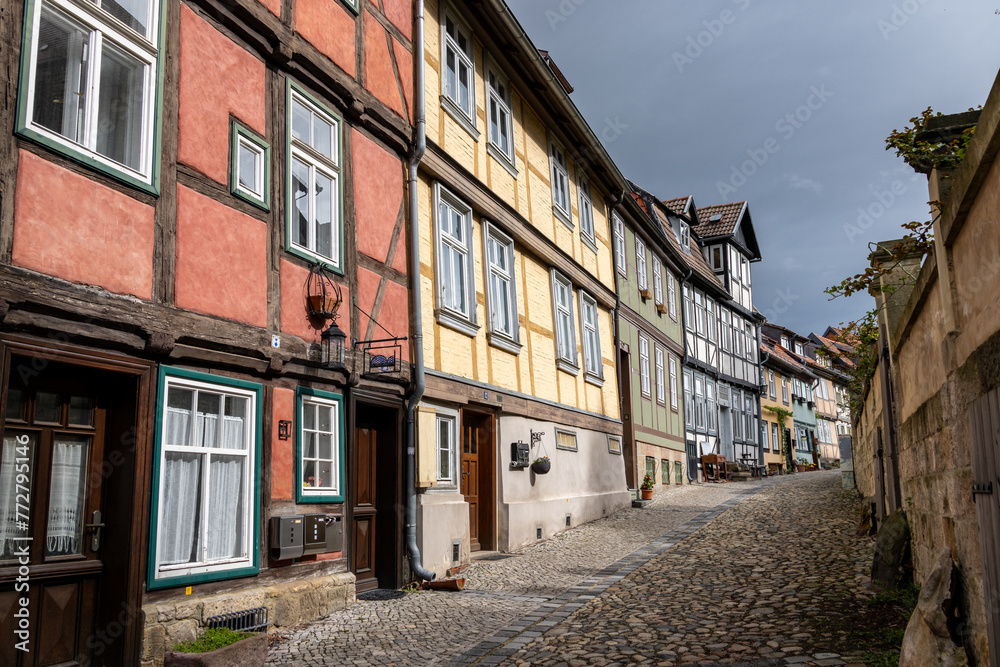 Fachwerk Häuserzeile  in Quedlinburg