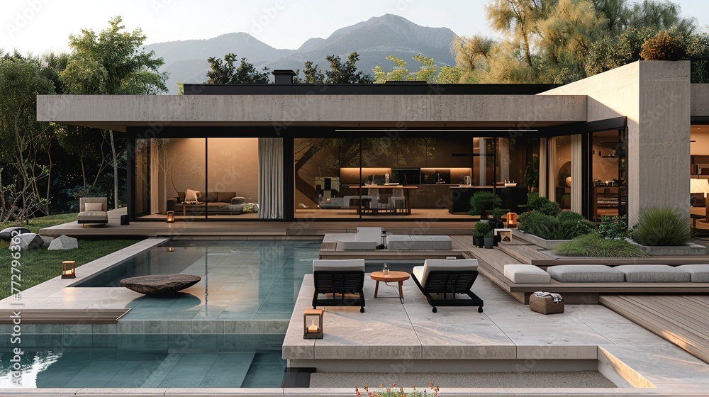 Fototapeta premium Modern House Exterior