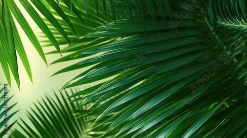 The spiked leaves of a small palm tree in the foreground with the background illuminated by the midday sun. © May