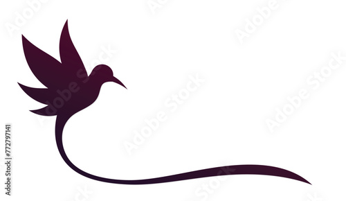 The symbol of a flying stylized bird.
