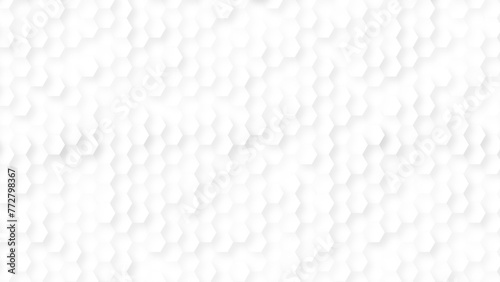 The shape of hexagon concept design abstract background. Vector white honeycomb hexagon background. © Sharmin