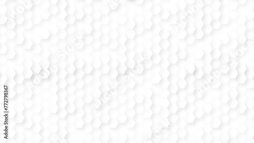 The shape of hexagon concept design abstract background. Vector white honeycomb hexagon background.