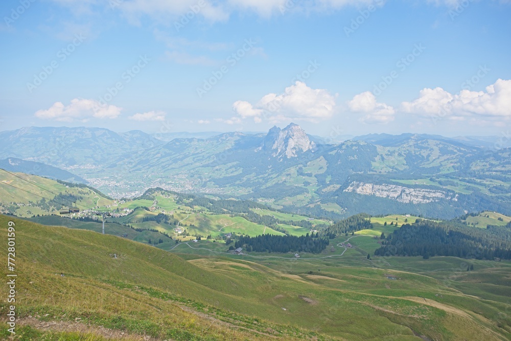 The village of Stoos in the canton of Schwyz in Switzerland. 