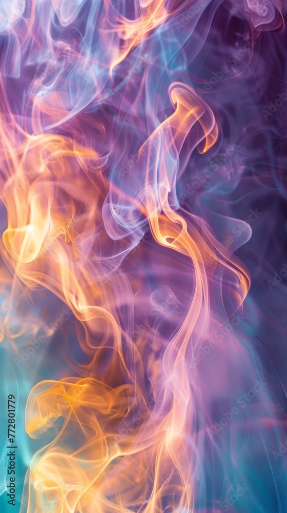 Abstract colorful smoke swirls Abstract colorful smoke swirls