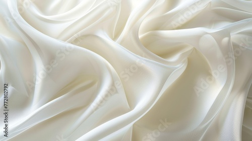 Silk fabric texture with elegant drapery and natural sheen