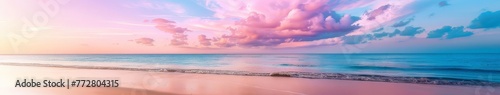 Blurry Beach With Sky Background © BrandwayArt