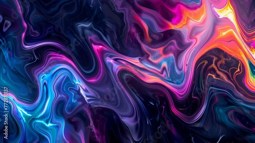 Abstract colorful liquid wave background