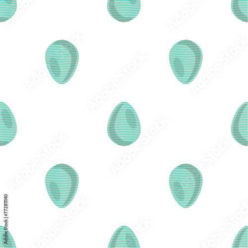 Illustration on theme seamless celebration holiday Easter with hunt colorful bright eggs
