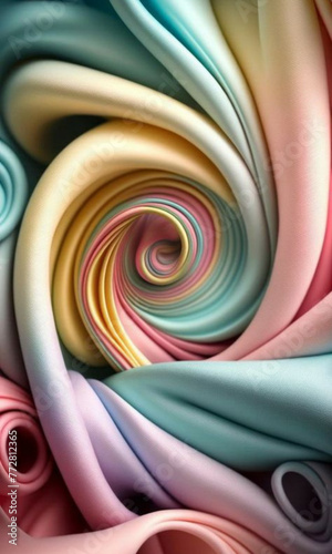 close up of a colorful fabric