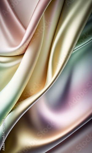 close up of a silk fabric background