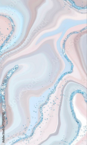 pink and blue marble background with a white border