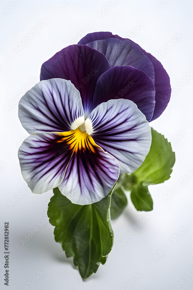 Obraz premium pansy flowers poster background