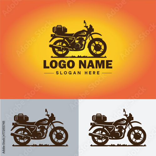 Bike logo icon vector for business brand app icon motorcycle sports bike cycling race logo template