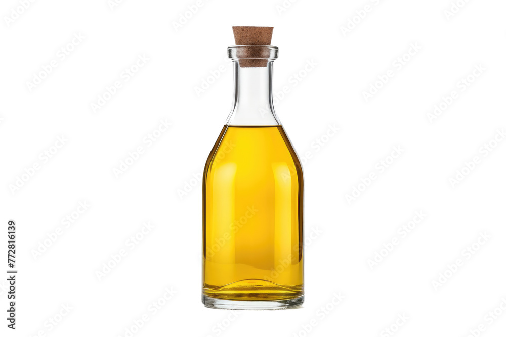 Liquid Gold: A Bottle of Oil. On a Clear PNG or White Background. Liquid Gold: A Bottle of Oil. On a Clear PNG or White Background.