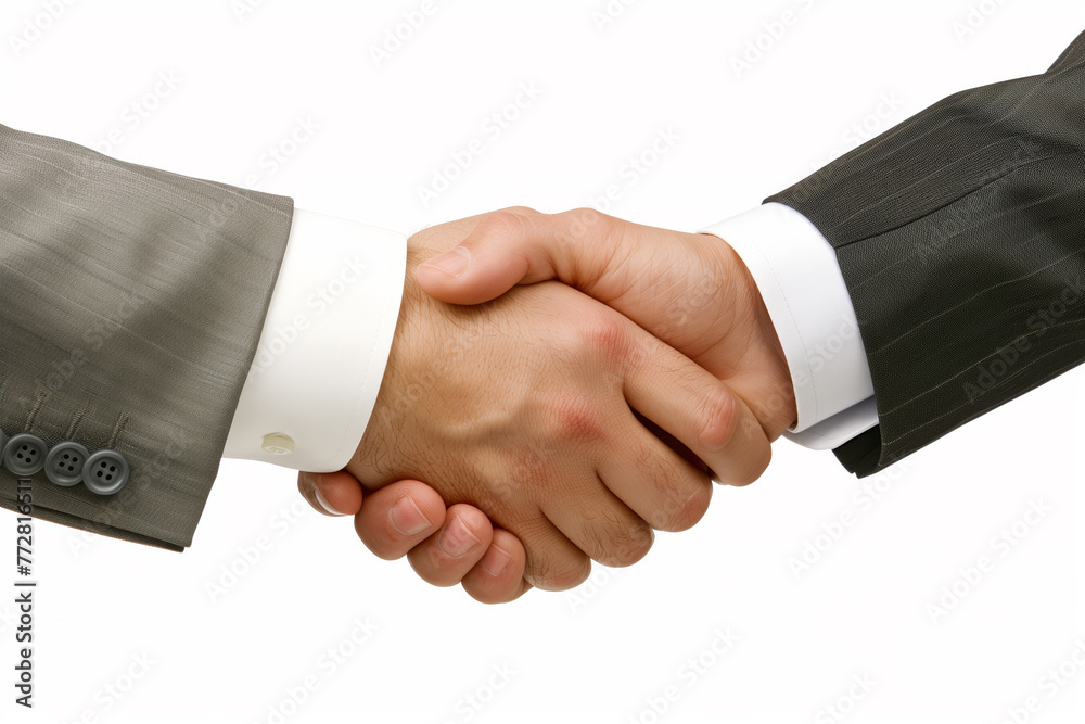 Two business people shaking hands, businessman, hand