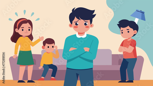 On a family vacation two siblings arguing over which activities to do and constantly contradicting each others plans in an effort to gain their