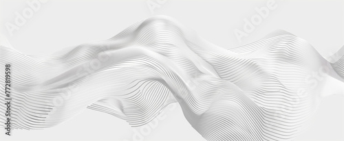 3D render Abstract white background graphics minimalistic