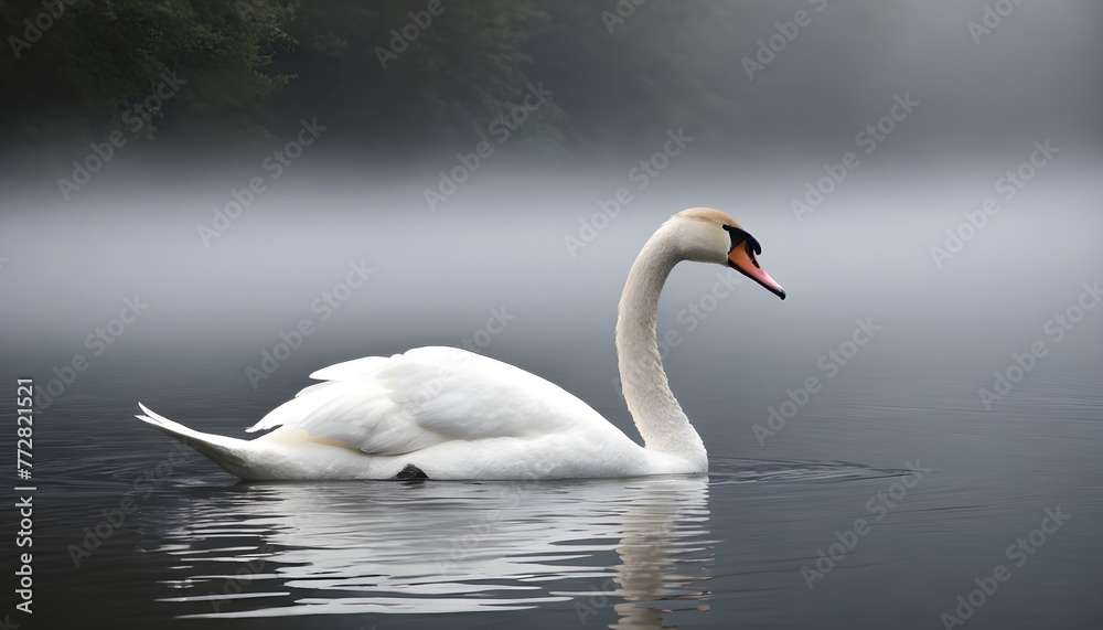 Fototapeta premium swan on the lake