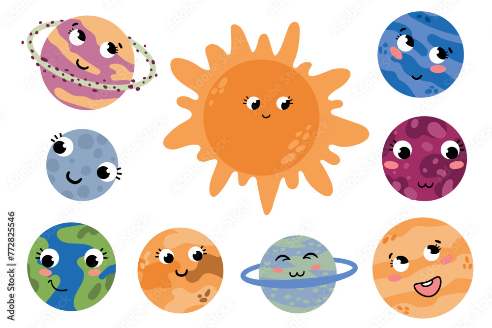 Solar System. Planets. Sun, Uranus, Neptune, Venus, Earth, Saturn, Pluto, Mercury, Mars Solar System. Planets. Sun, Uranus, Neptune, Venus, Earth, Saturn, Pluto, Mercury, Mars