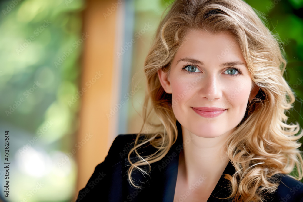 Obraz premium Confident businesswoman smiling at the camera