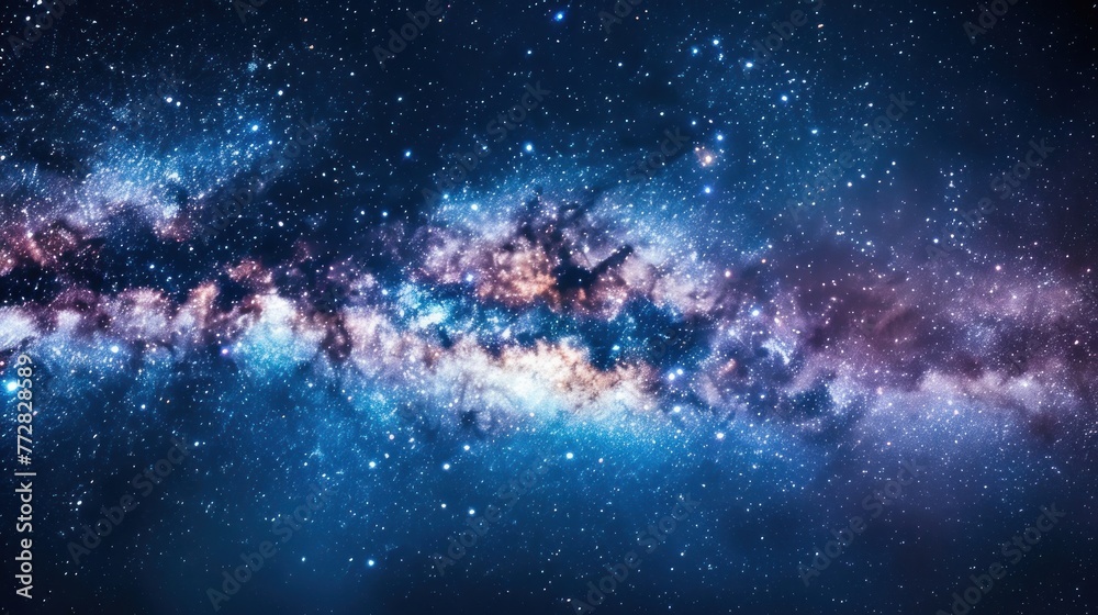 Stellar Majesty: A Panoramic View of the Milky Way's Arc - Generative AI Stellar Majesty: A Panoramic View of the Milky Way's Arc - Generative AI
