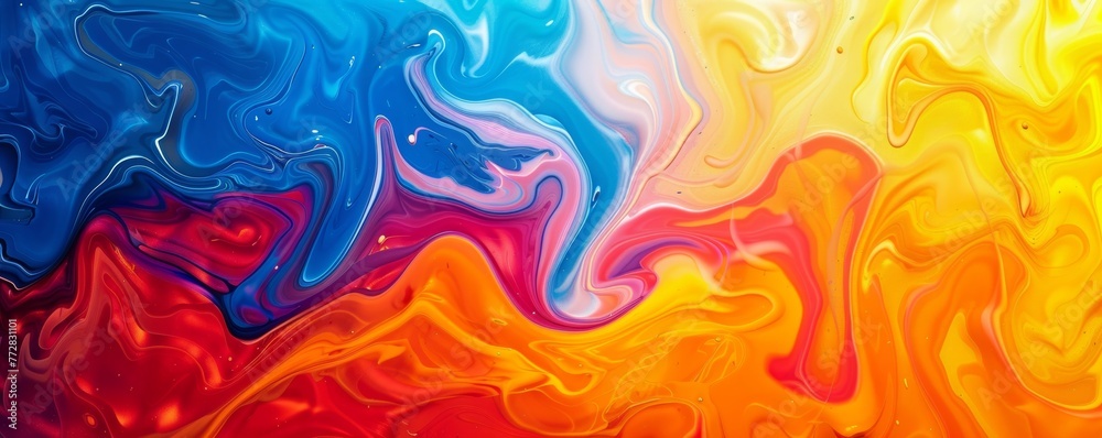 Colorful abstract liquid pattern