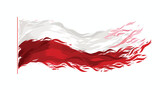 Bahrain Flag with Abstract Nigeria Flag Illustration