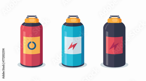 Battery icon symbol Flat vector isolated on white background