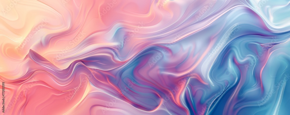 Abstract colorful liquid waves background