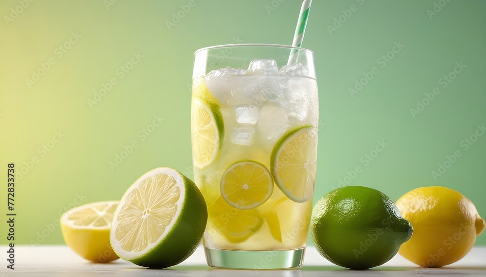 glass of lemonade glass of lemonade