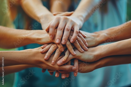 Group Hand Stack Unity Gesture