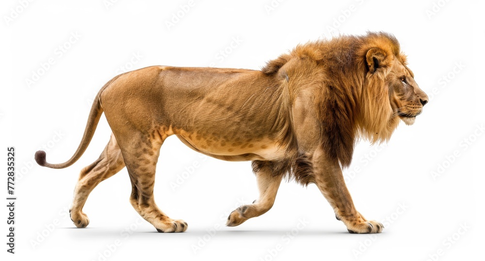 Obraz premium lion on white background isolated