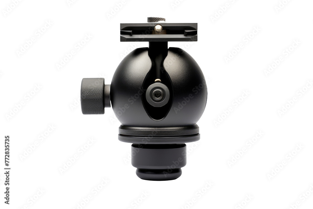 The Orbital Elegance: A Ball Suspended on a Tripod. On a Clear PNG or White Background.