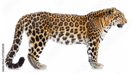 leopard on white background isolated © Андрей Трубицын