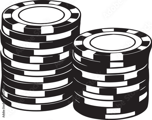 Poker Chips Vector