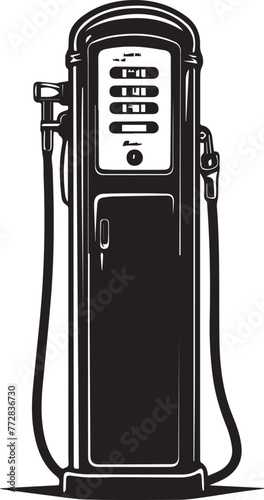 Vintage Gas Pump Vector
