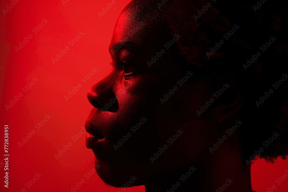 a profile of a person a profile of a person