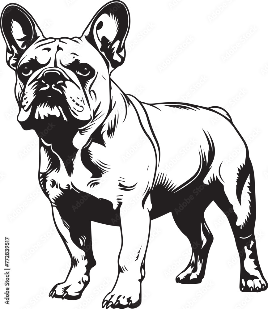 French Bulldog Dog  Vector