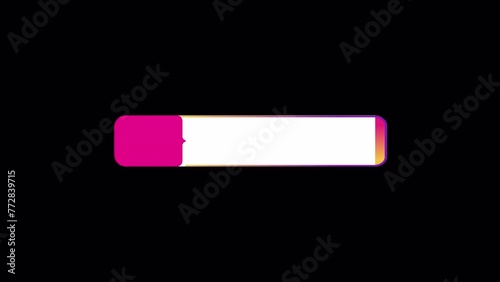 Purple Color Lower Third Banner Animation
