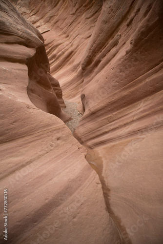 hiking through little wild horse canyon, Utah, USA