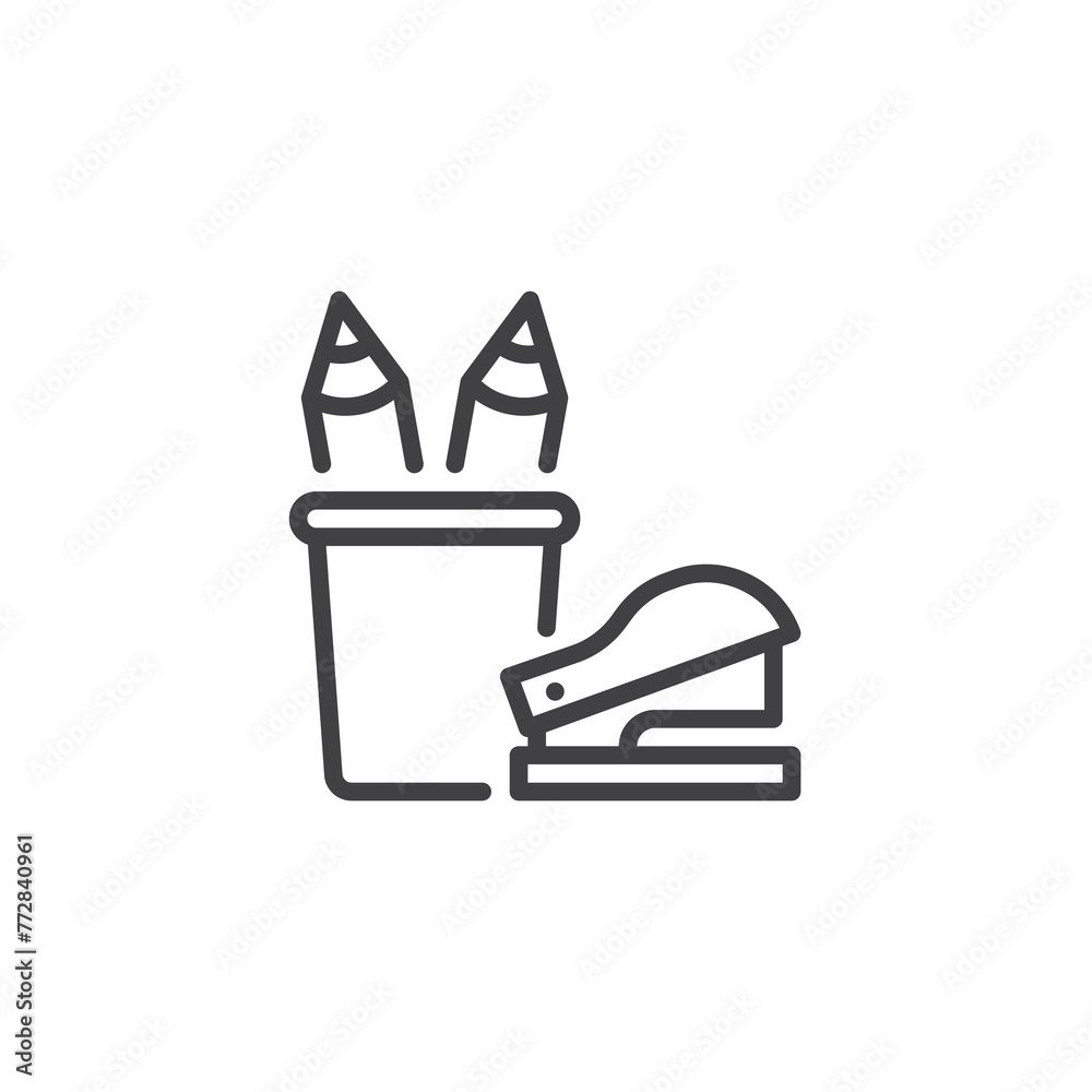 Office Supplies line icon