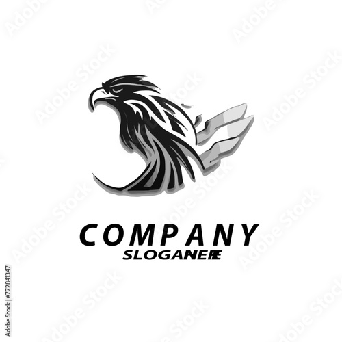 eagle logo template vector logo