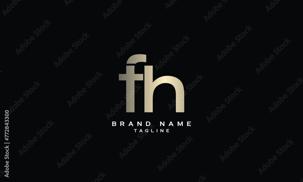 FHH, HFH, HHF, FH, HF, Abstract initial monogram letter alphabet logo design FHH, HFH, HHF, FH, HF, Abstract initial monogram letter alphabet logo design