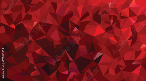Dark Red vector low poly texture. Creative illustrati