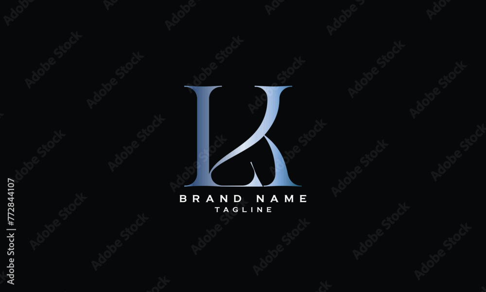 LK, KL, Abstract initial monogram letter alphabet logo design LK, KL, Abstract initial monogram letter alphabet logo design