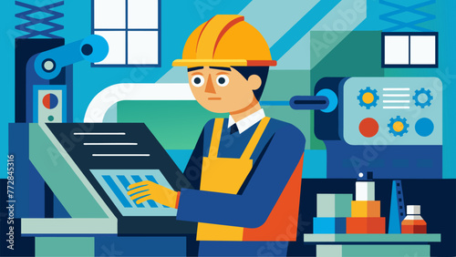 A closeup of a factory worker operating stateoftheart machinery highlighting the investment in technology and expertise that leads to job