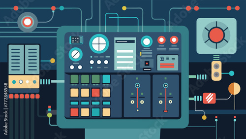 A closeup of a complex control panel highlighting the advanced technology and systems implemented to optimize the performance and lifespan of