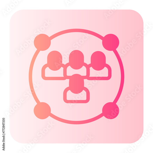 participation gradient icon